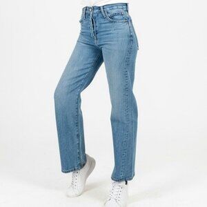 The GREAT. Lasso Jeans Size 24 NWOT Premium Western High-Rise Denim Vintage Look